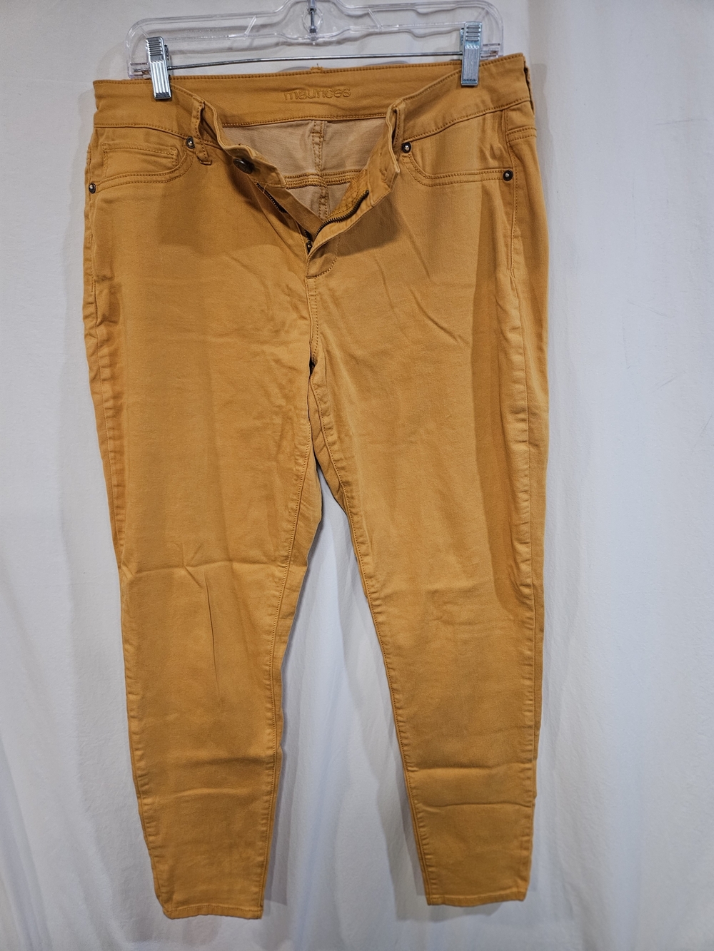Maurices Mustard Yellow Stretch Pants